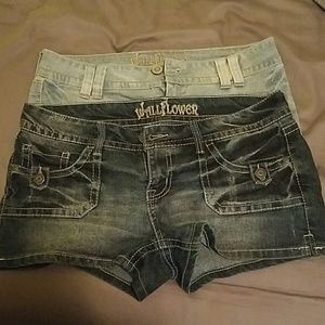 Bundle denim shorts